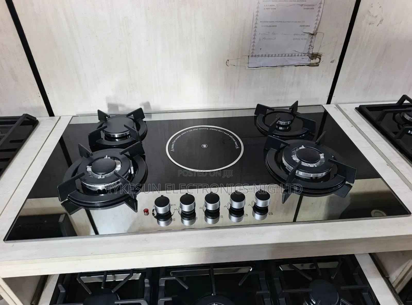 Original Phiima 90cm Inbuilt Cabinet Gas Electric Cooker Hob Copper