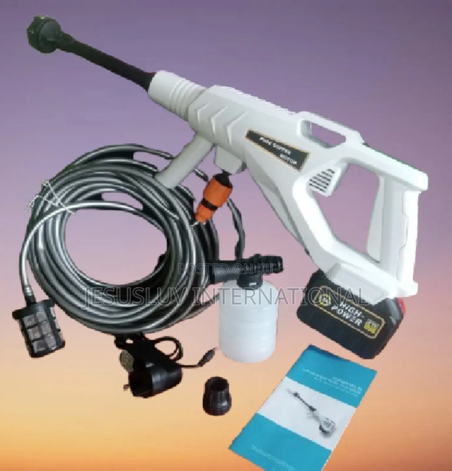 Cordless Pressure Washer Sprayer Car Cleaner With Rechargeable Battery