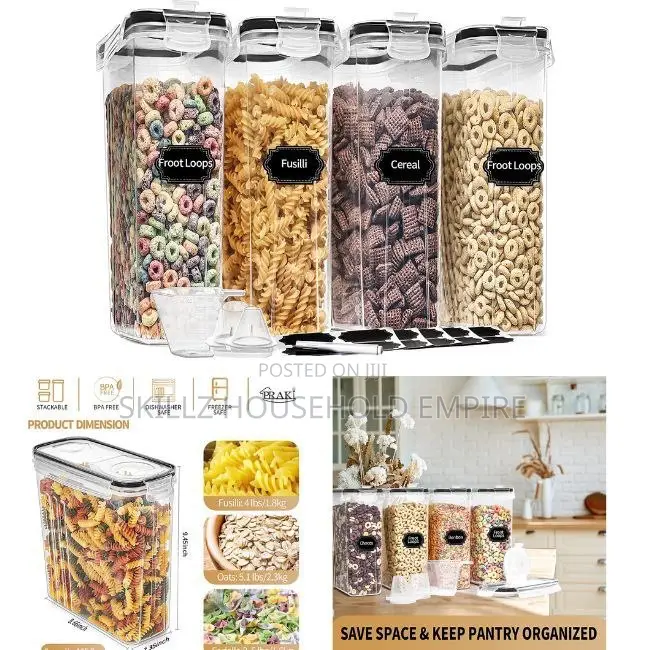 4pcs Cereal Container Set
