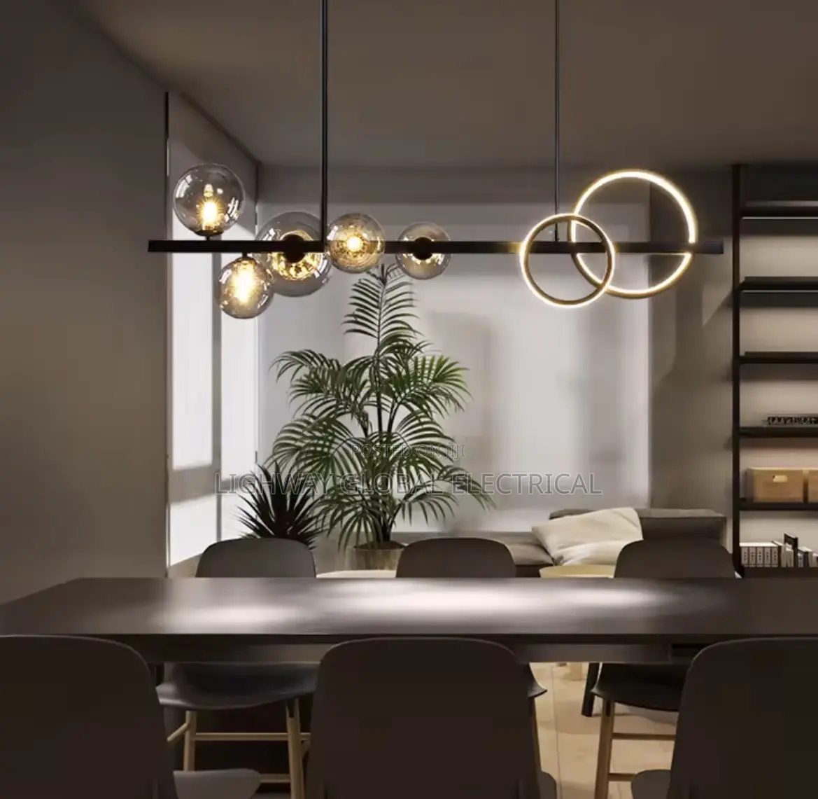 2026 Modern Glass Minimalist Dining Chandelier