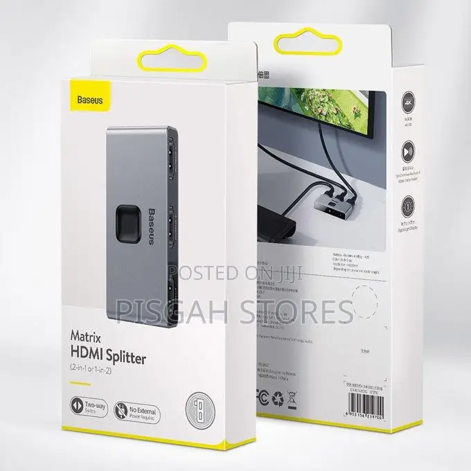 Baseus Matrix Hdmi Splitter (2-in-1 or 1-in-2)