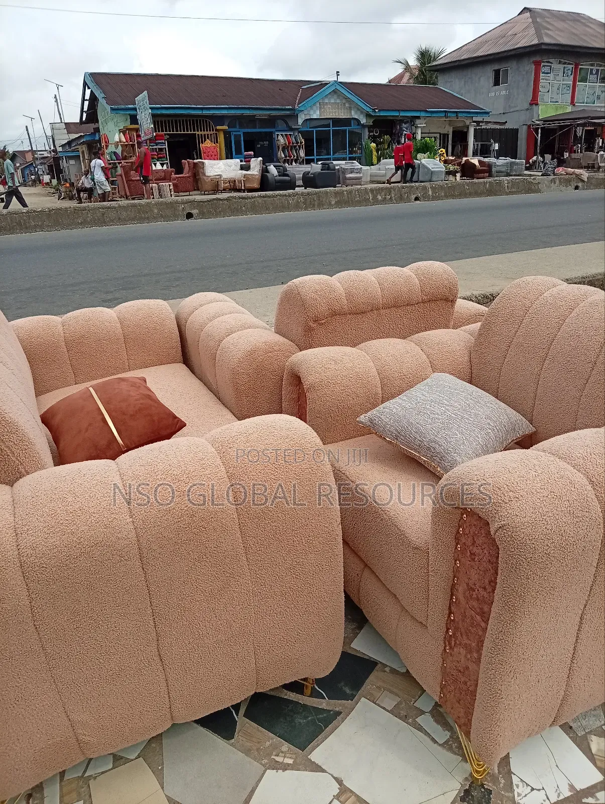 Brown Colour Sofa Set