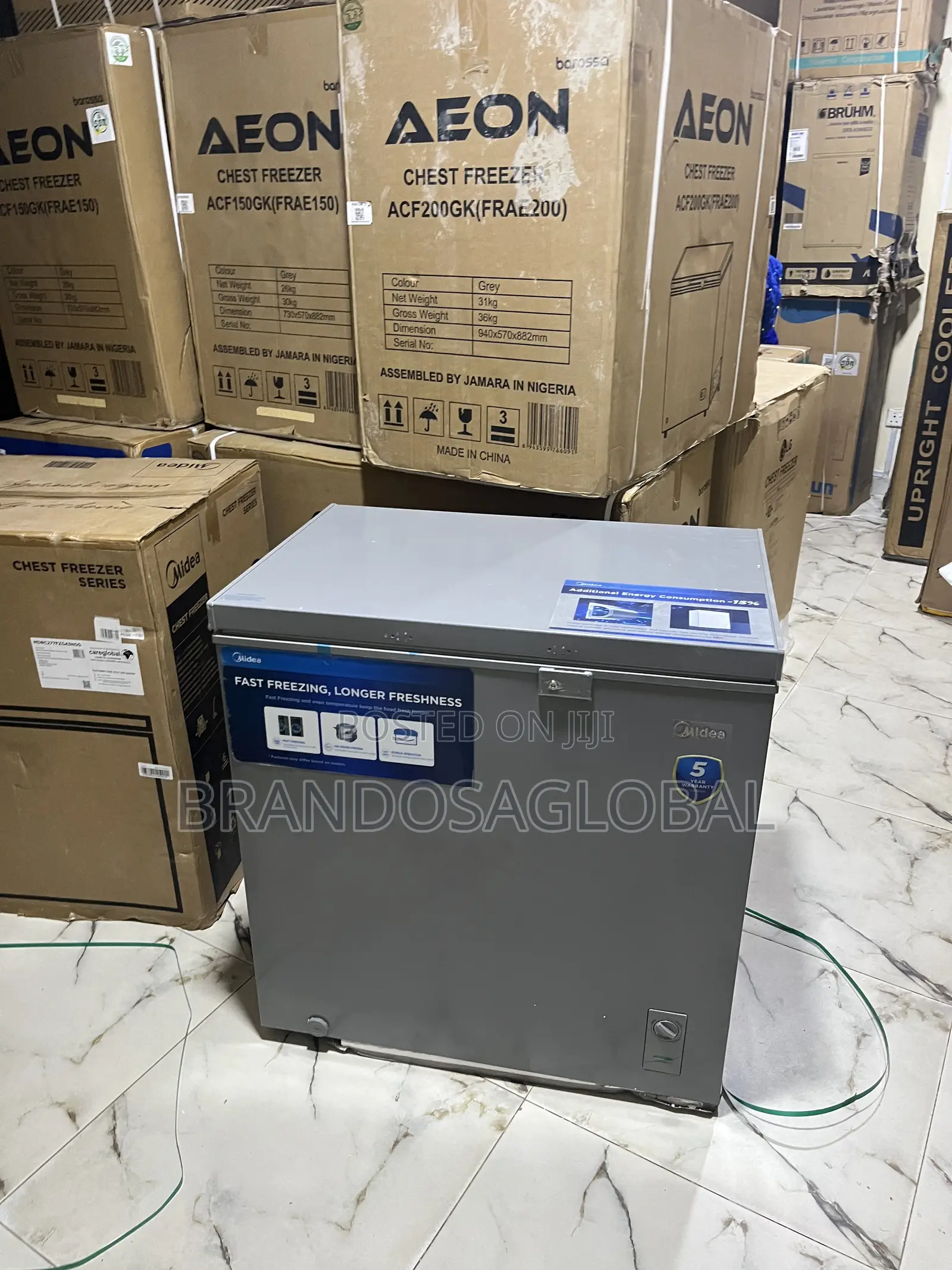 Midea Chest Freezer 197l Mdrc277fzg43ngg– Commercial Deep Freezer Unit