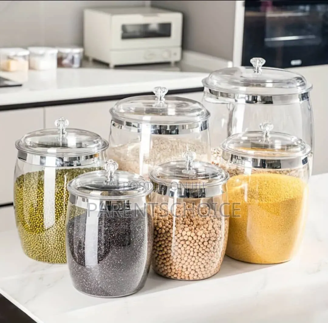 Large Glass Jar Storage Pantry Jar Air Tight Lid(2l to 18l)- 1pc