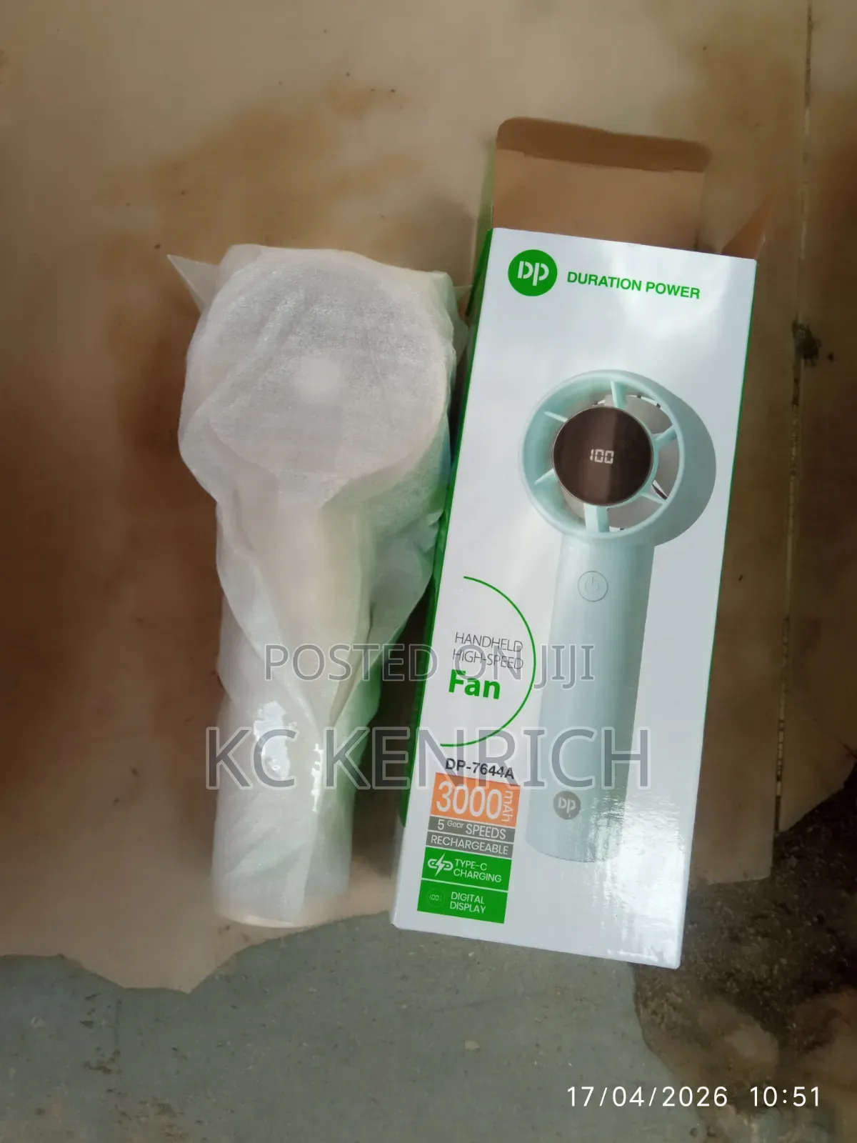 Rechargeable Hand Fan