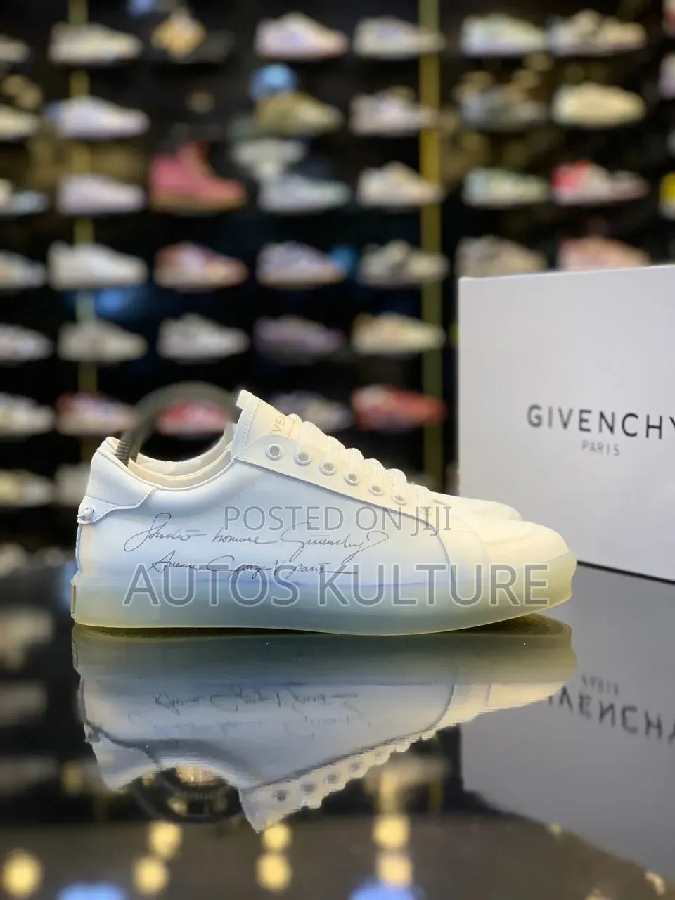 White Givenchy Flat Sole