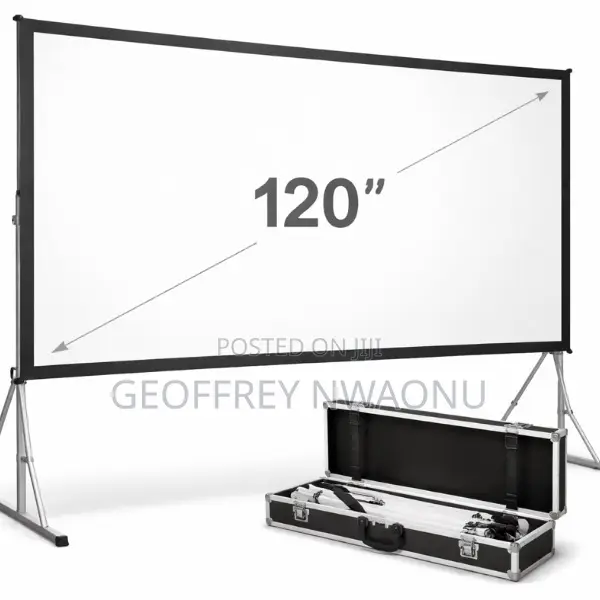 120” Quick Fold Projector Screen|Portable Fast Fold Projection Screen