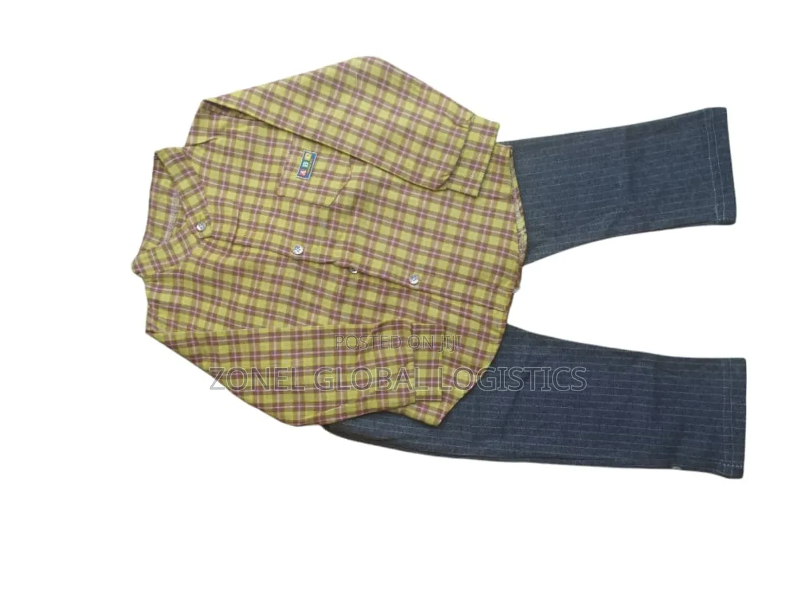 Little Gentleman Classic Check Shirt and Trousers Set