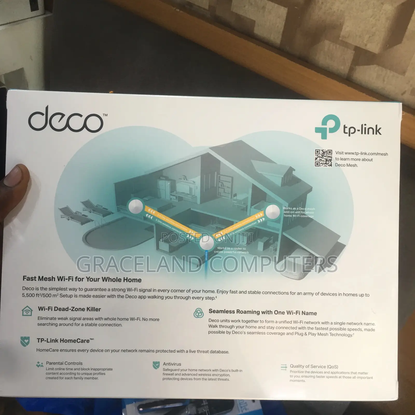 Tp-Link Ac1300 Deco M5 Whole Home Mesh Wifi Dead Zone Killer
