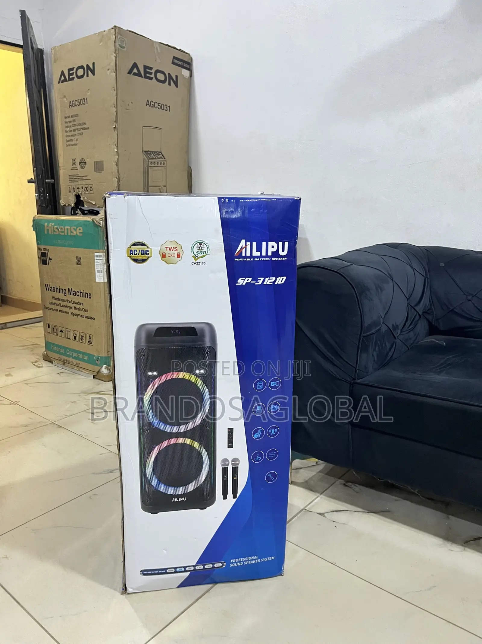 Ailipu Sp-[31210] Portable 4-in-1 Dualspeaker–Longbatterymusic Speaker