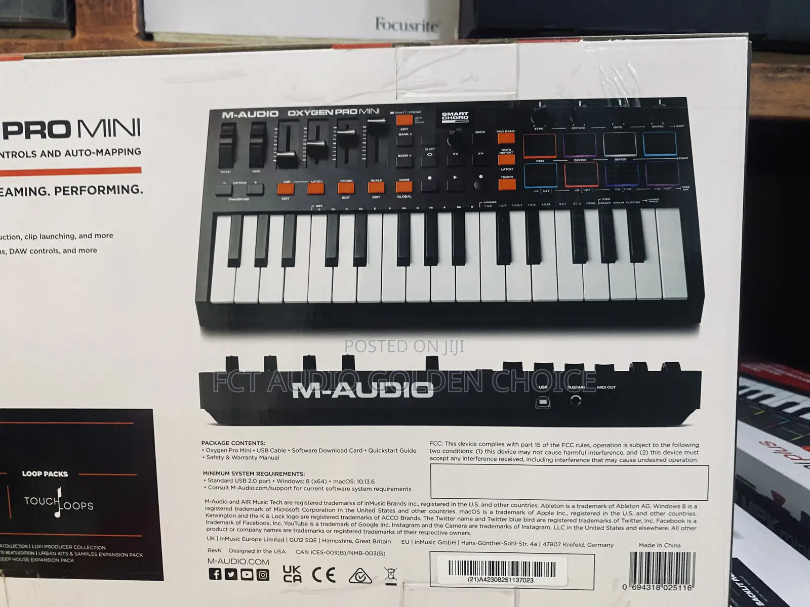  M-Audio Oxygen Pro Mini (32 Keys Midi Controller)