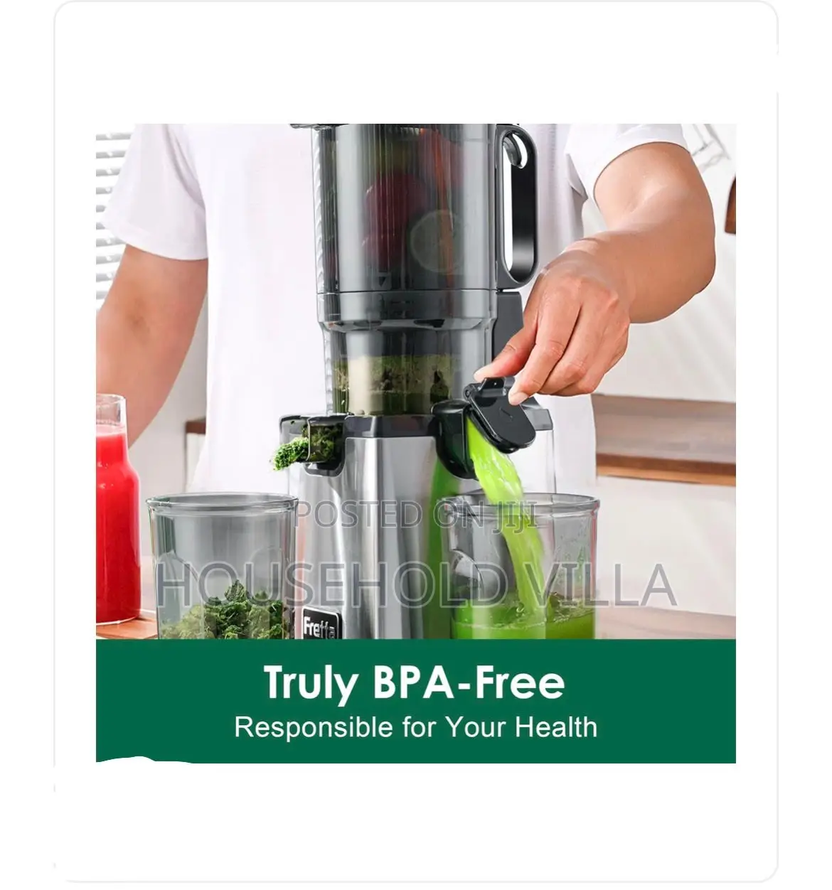 Fretta Cold Press Juicer, Juicer Machines for Vegetable and Fruits