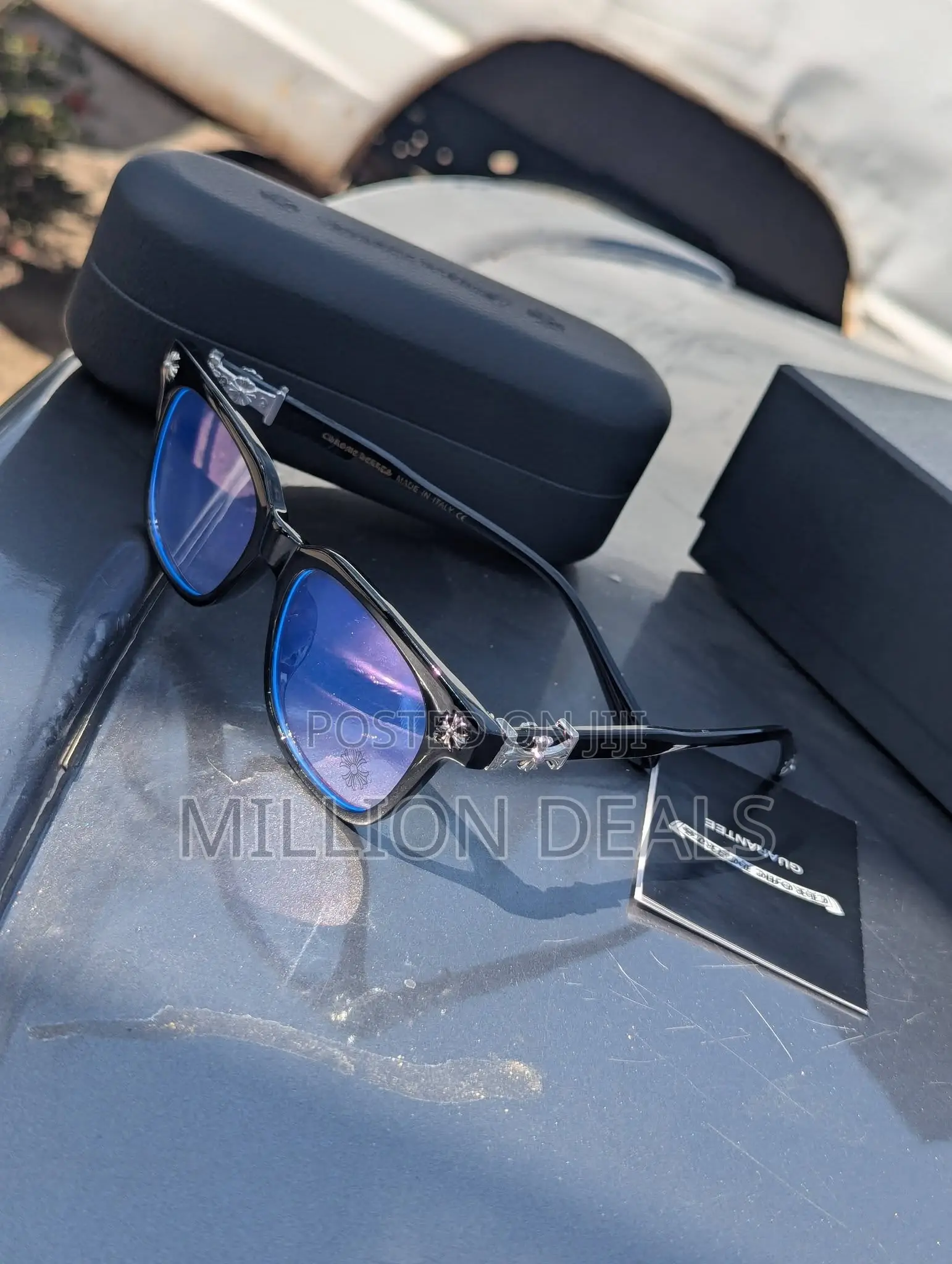 See Through Luxury Chrome Men's Glasses