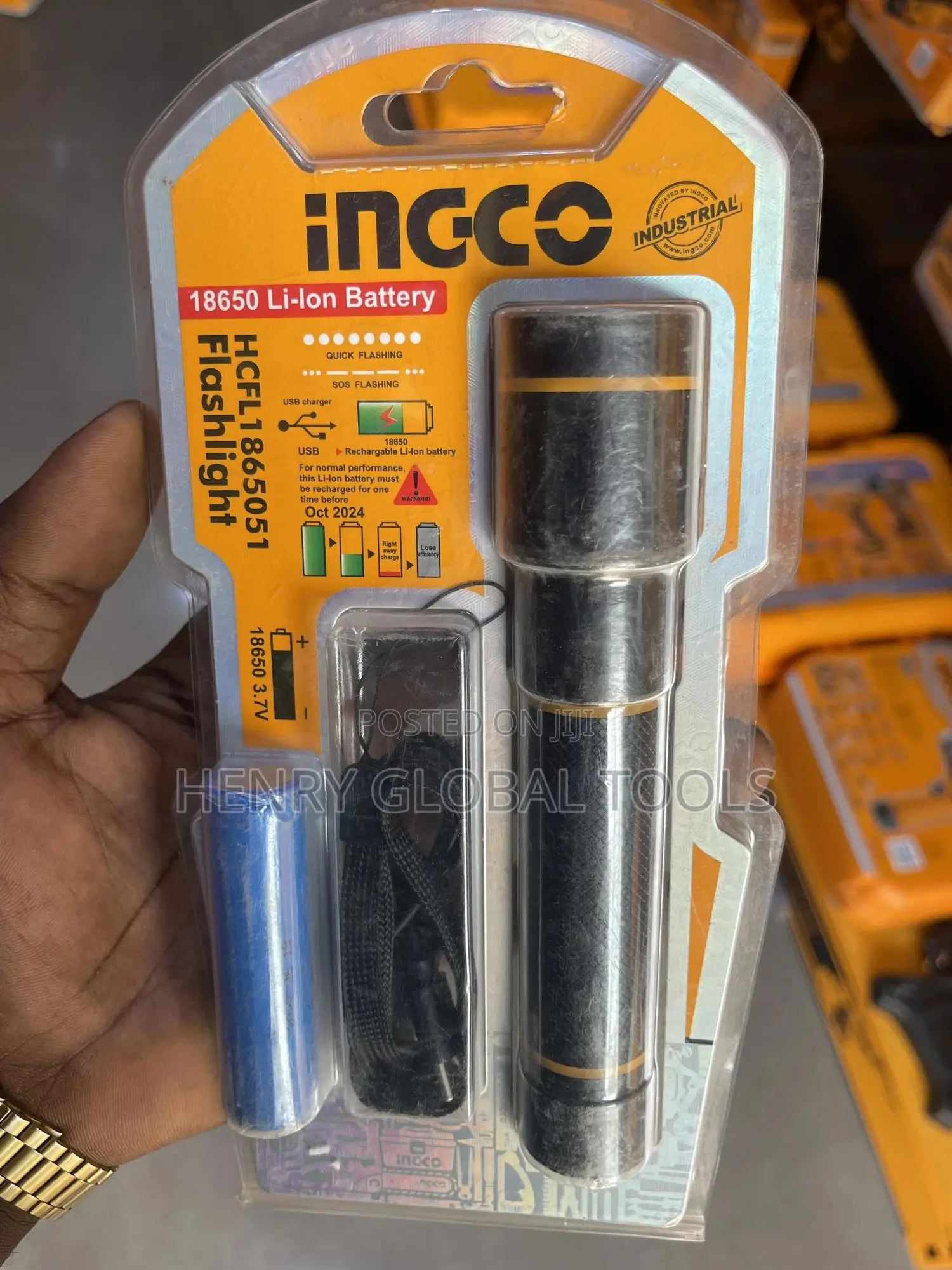 Ingco Heavy Duty Rechargerble Touch Light