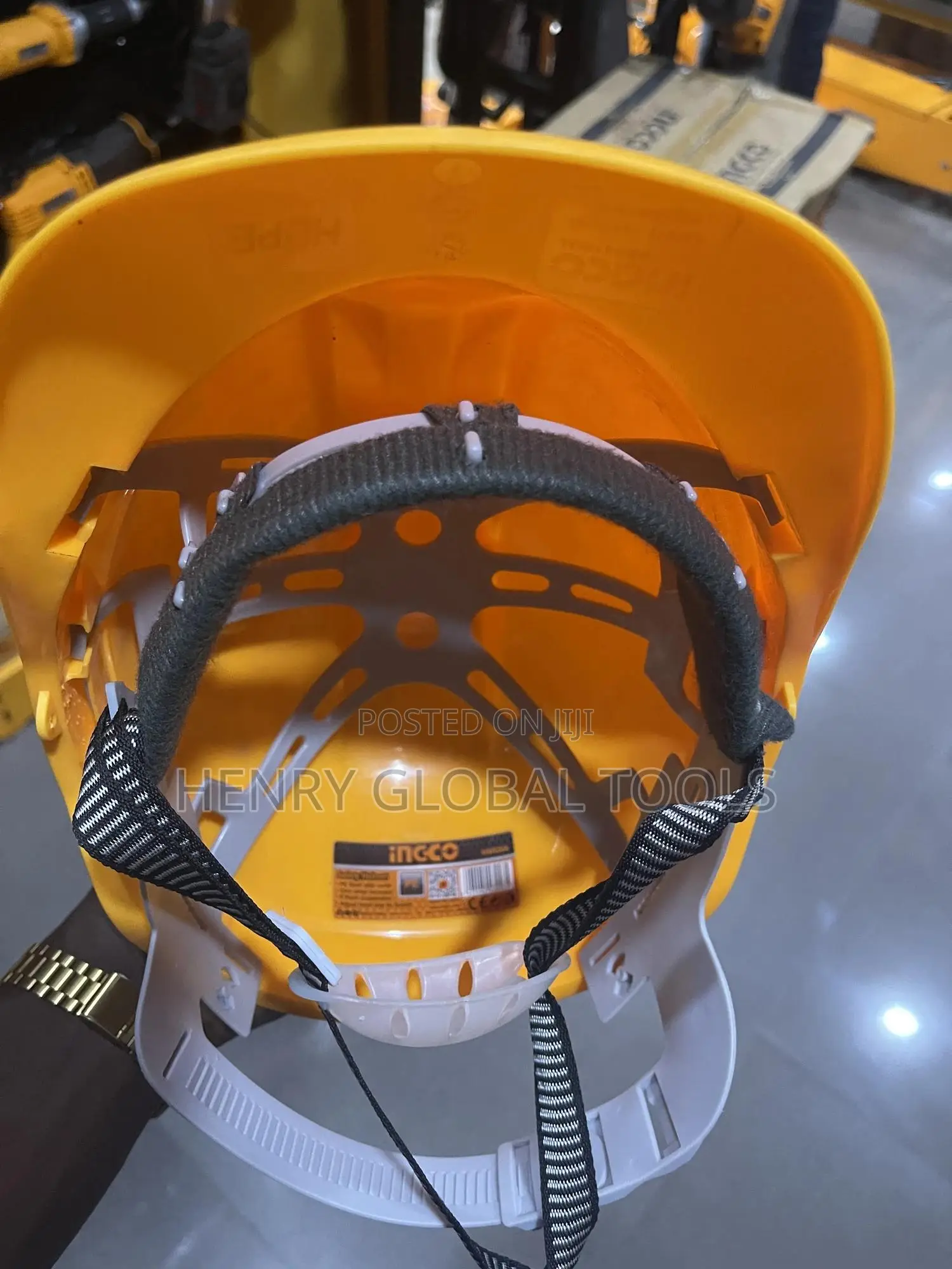 Ingco Original Yellow Safety Helmet