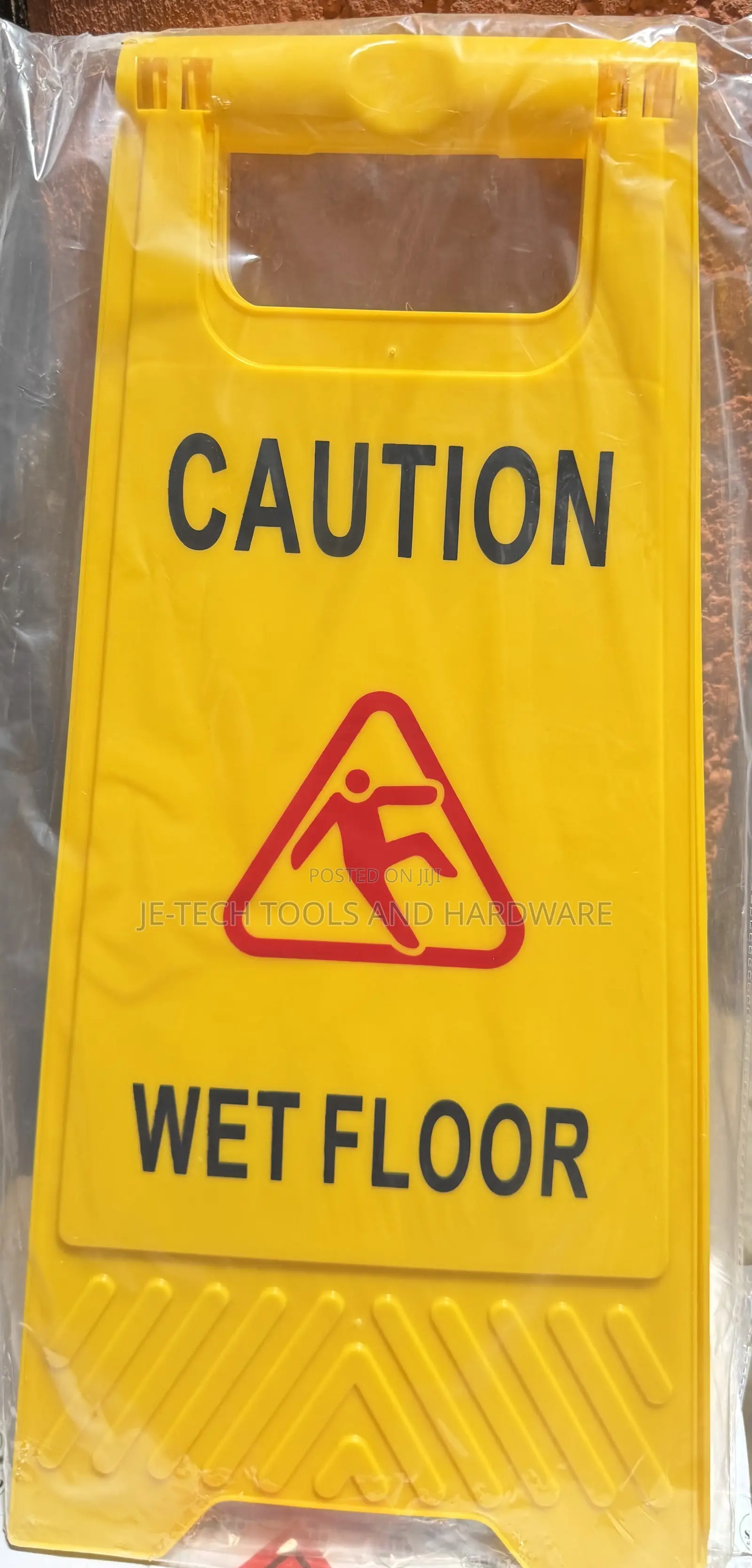 Caution Wet Floor" Safety Sign