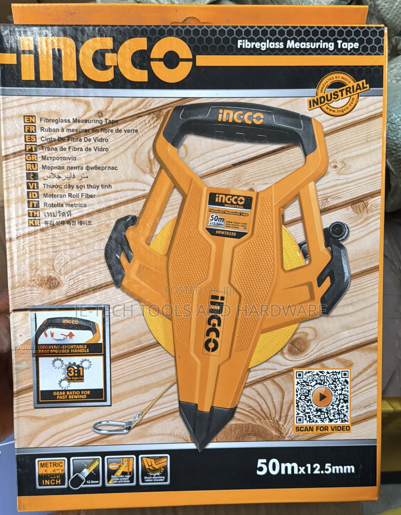 Ingco Industrial Fibreglass Measuring Tape