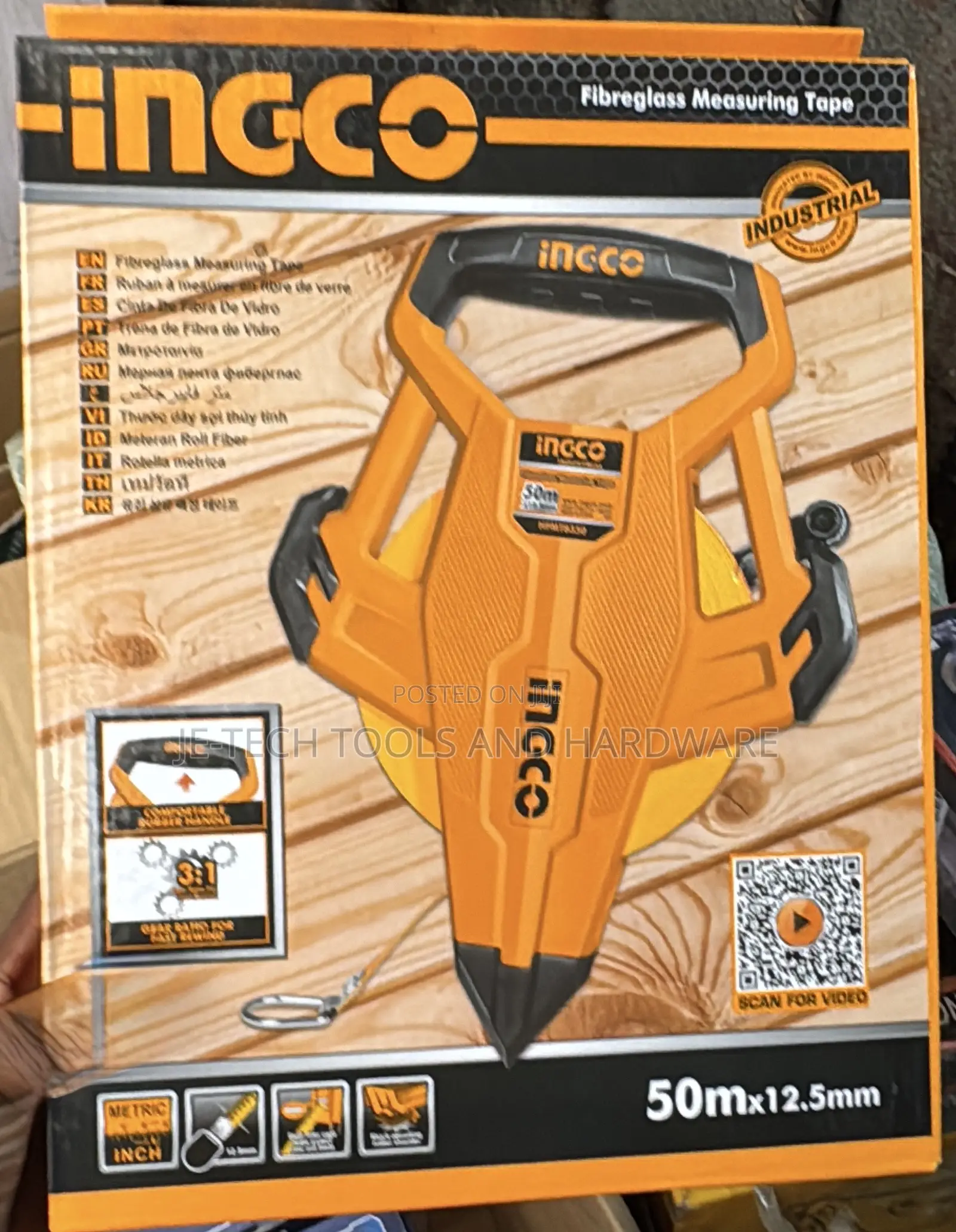 Ingco Industrial Fibreglass Measuring Tape