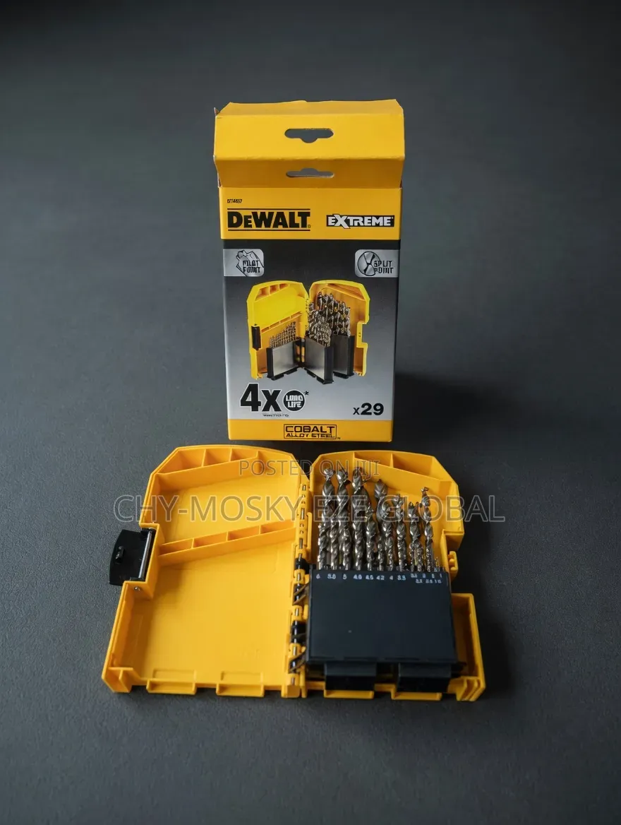Dewalt Cobalt Drilling Bit Set (1-13mm 29pcs)
