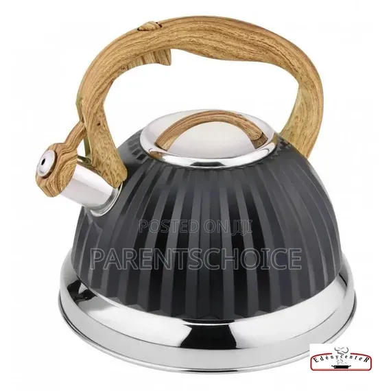 Bakelite Handle Whistling Lid Kettle- 3 L (Blue/Black/Orange / Pink)