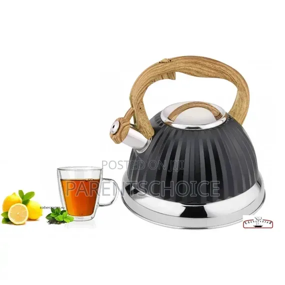 Bakelite Handle Whistling Lid Kettle- 3 L (Blue/Black/Orange / Pink)