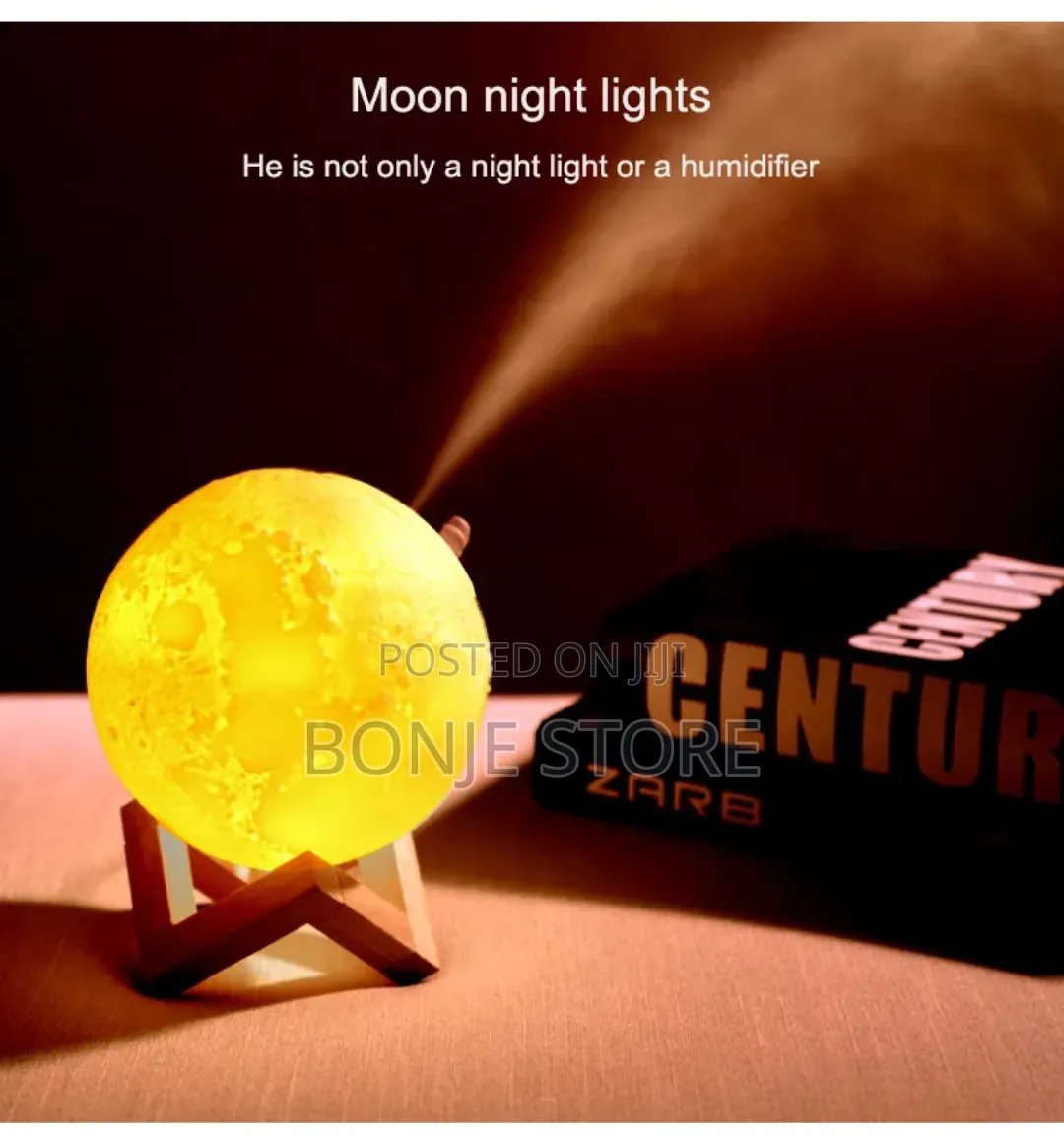 880ml 3d Moon Aroma Humidifier+ Free Aroma Oil