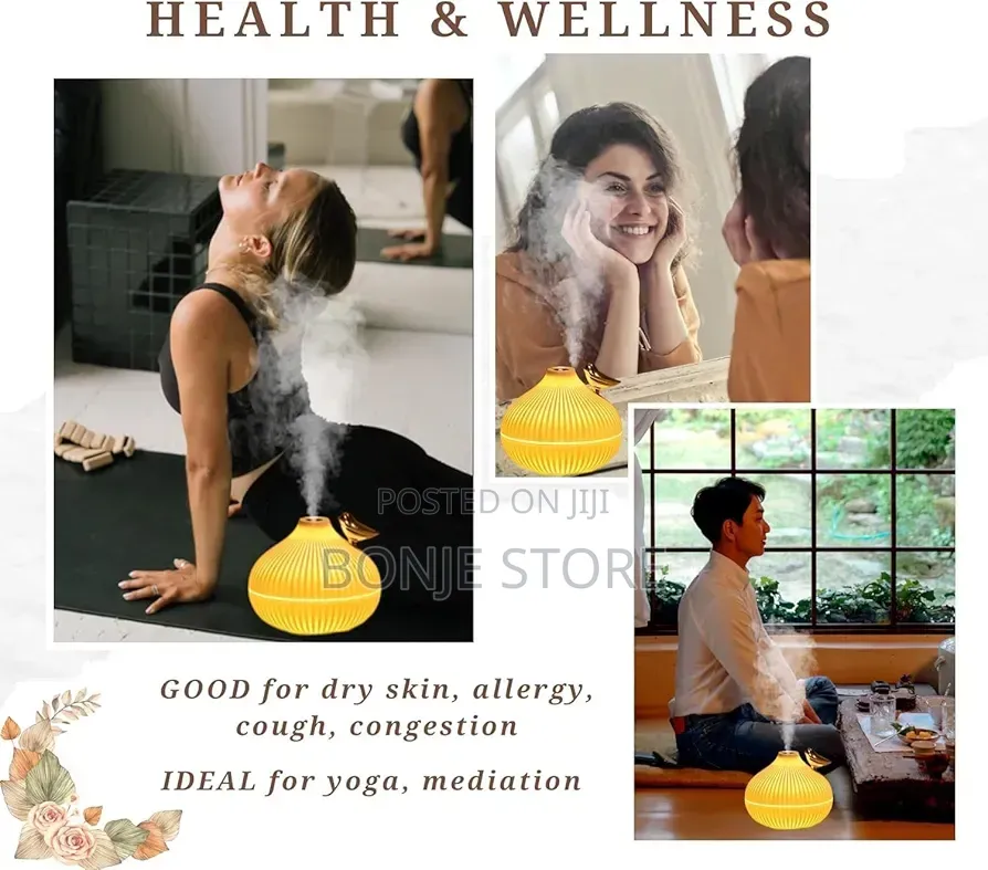 300ml Usb Air Humidifier Onion Style Humidifier With Night Light + Oil