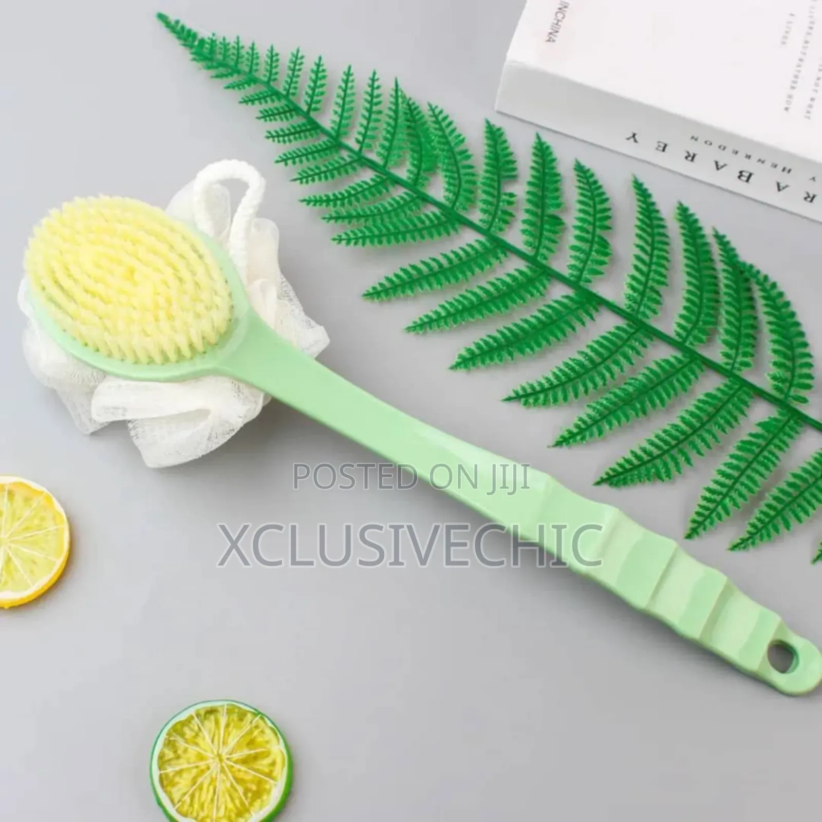 Long Handled Soft Bristle Scrub Body Brush