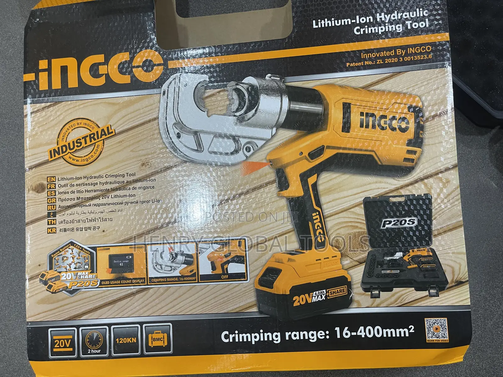 20v 16-400mmingco Hydraulic Cable Lock Machine