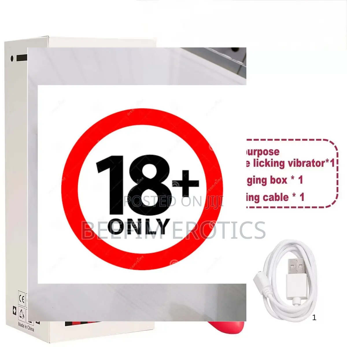 Red Lip Rose Clitoral Vibrator Multi-speed Vibration Massager