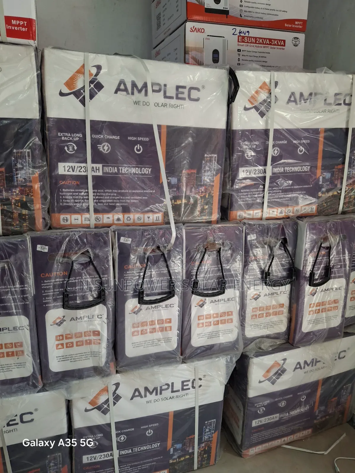12v/230ahs Amplec Tubular Technology Battery