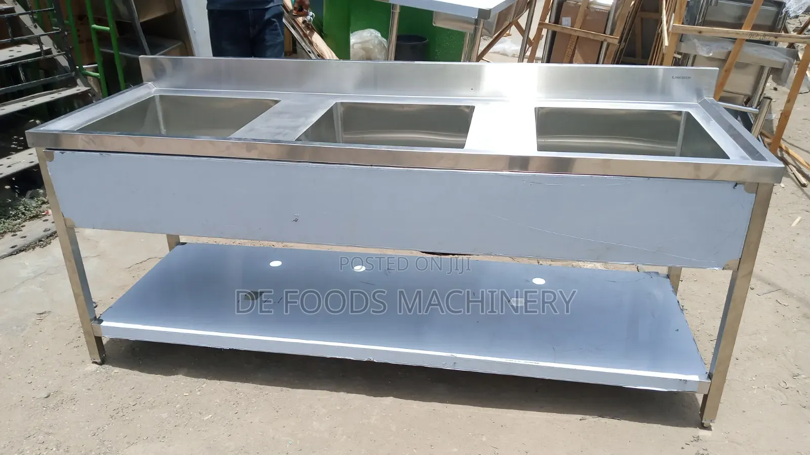 Commercial 3 Bowl Sink