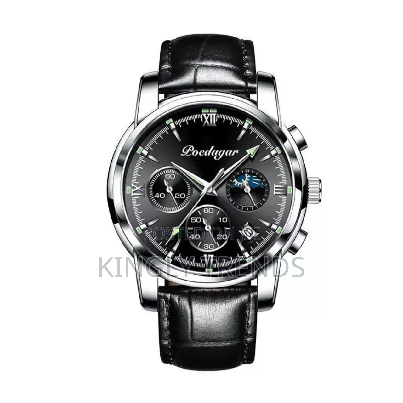 High Quality Poedagar Leather Wristwatch
