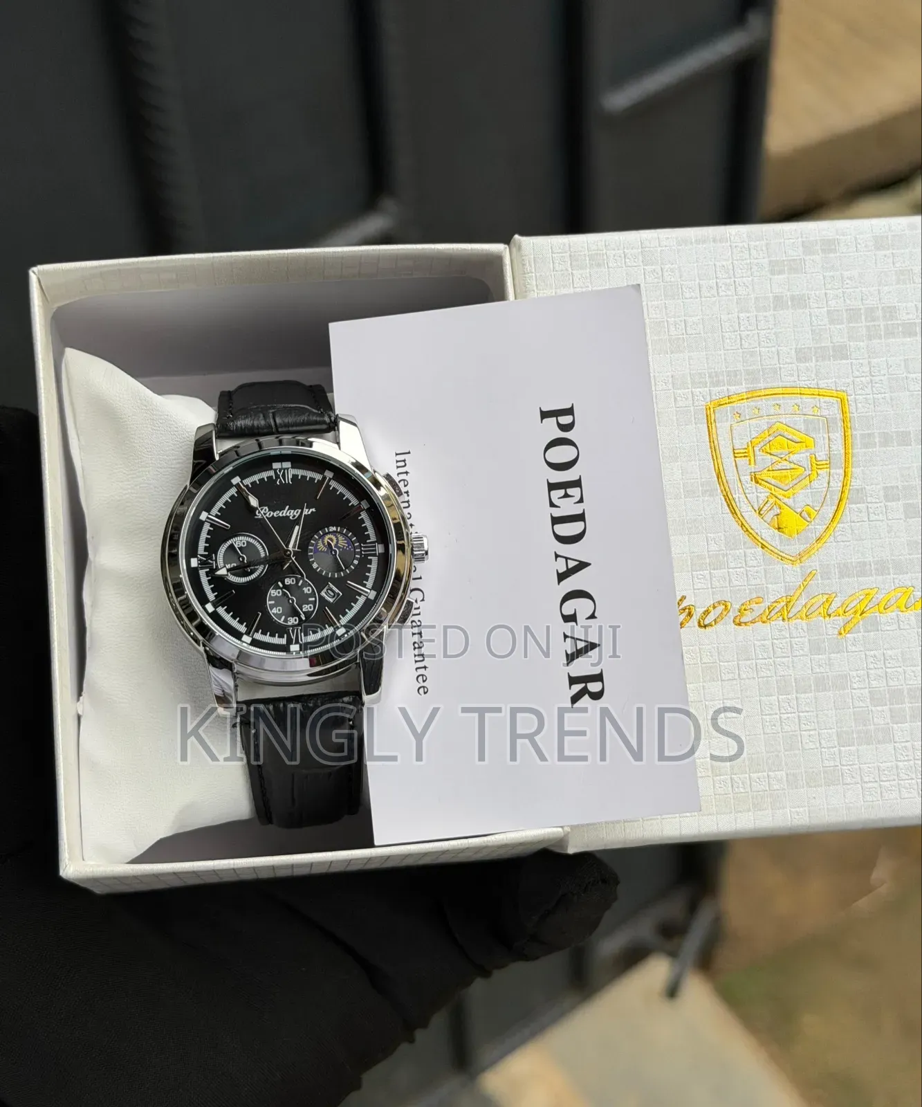 High Quality Poedagar Leather Wristwatch