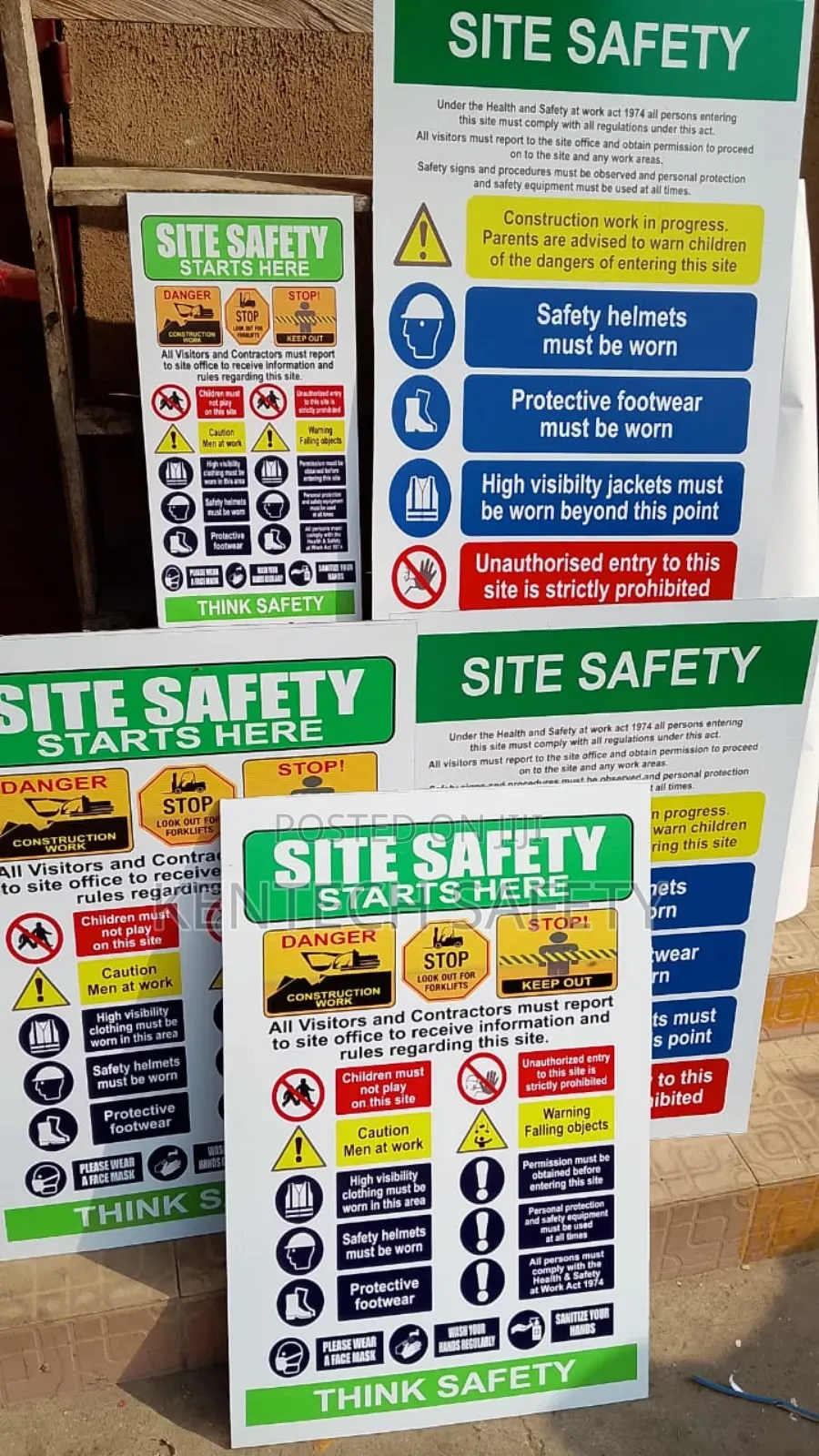 Site Construction Signages Safety