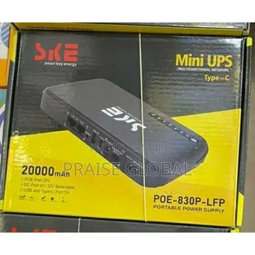 Ske Poe-830p Mini Dc Ups Poe Router 20000mah for Wifi Router CCTV