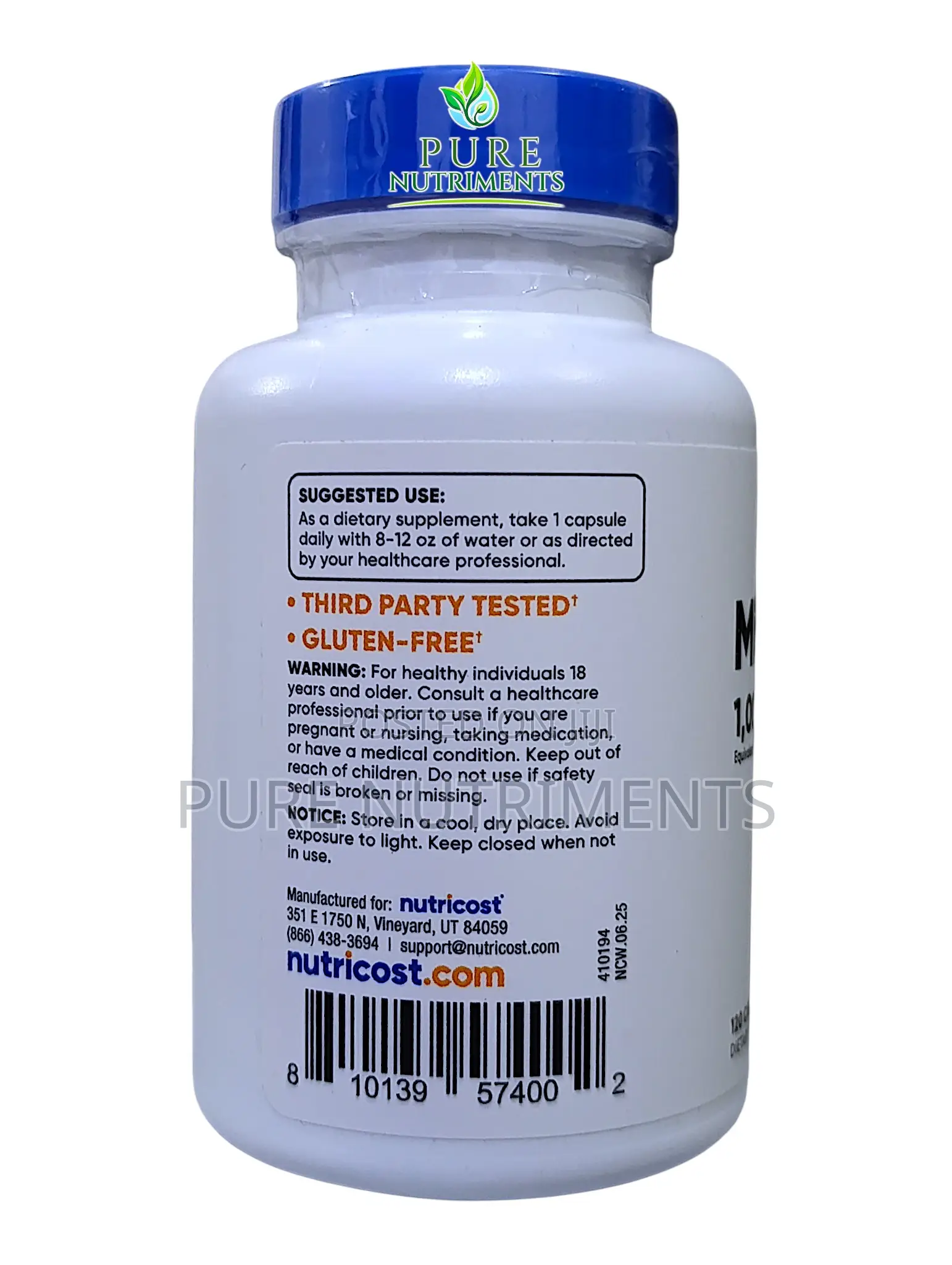 Nutricost Milk Thistle 1000mg Capsules –Liver Detox Support–120 Caps