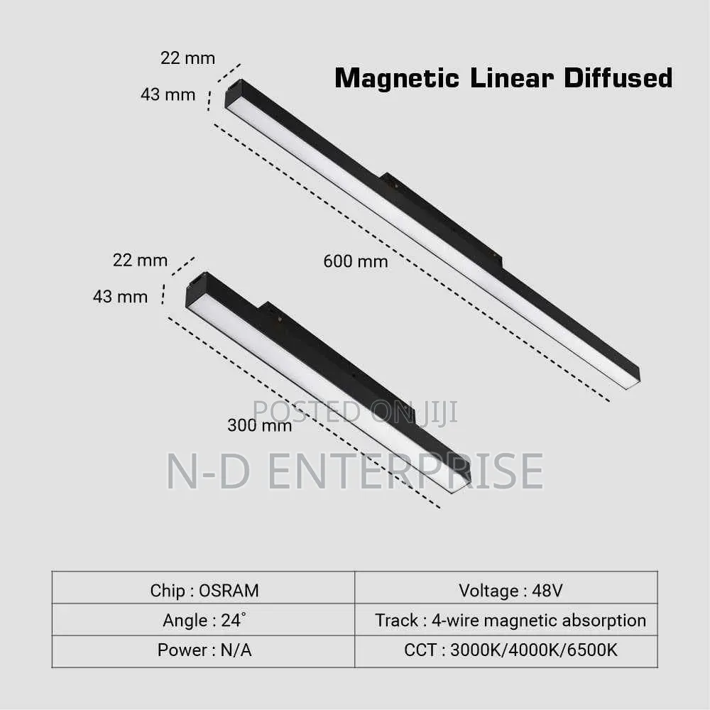 Magnetic Linear Diffused 2fth Led Floodlight Lights