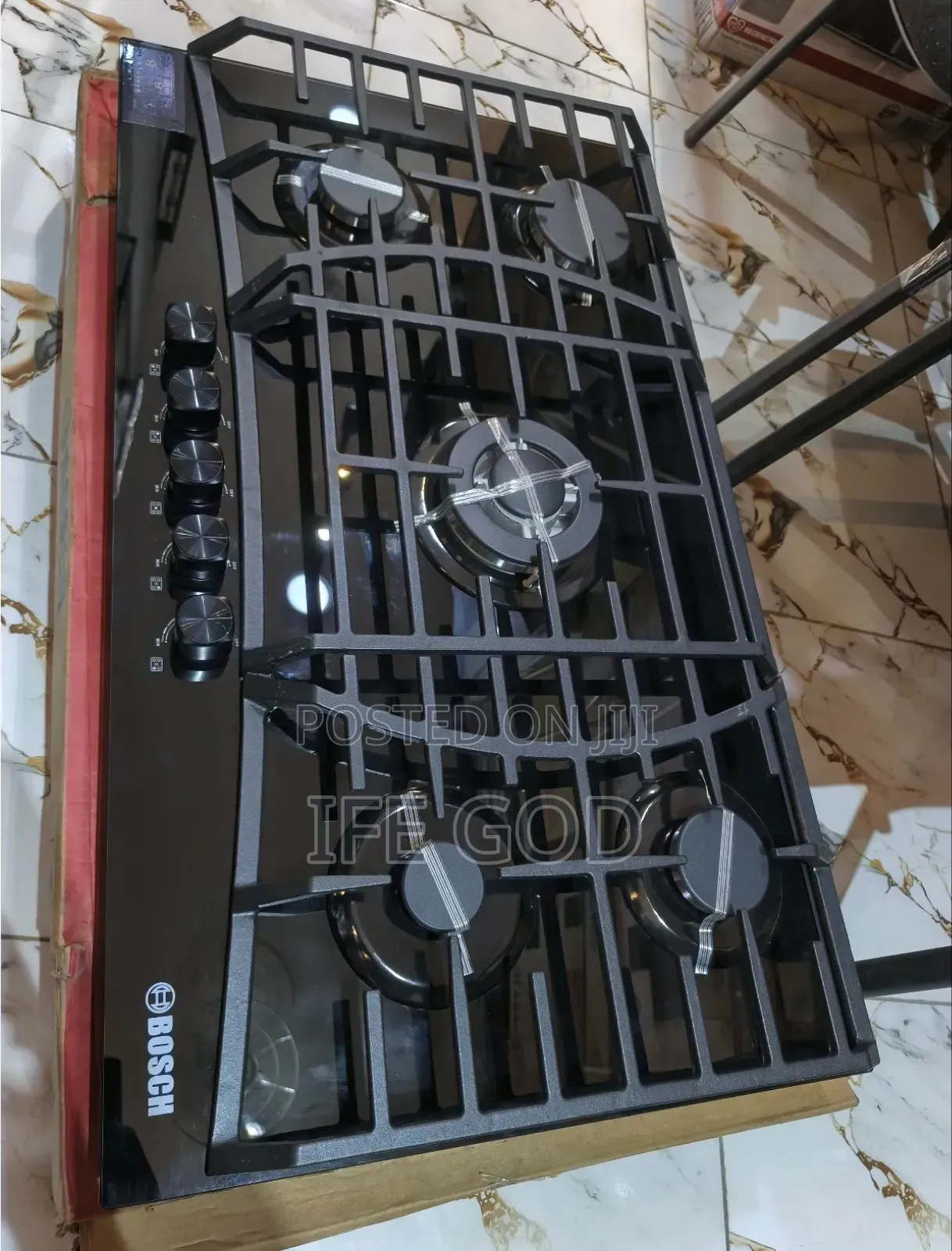 Original Bosch Inbuilt Cabinet 5 Burners Blueflame Gas Cooker Hob 90cm