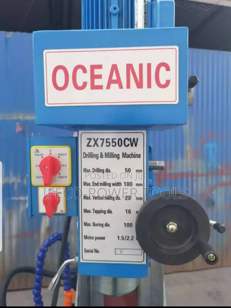 Oceanic Zx7550cw Milling And Drilling Machine.