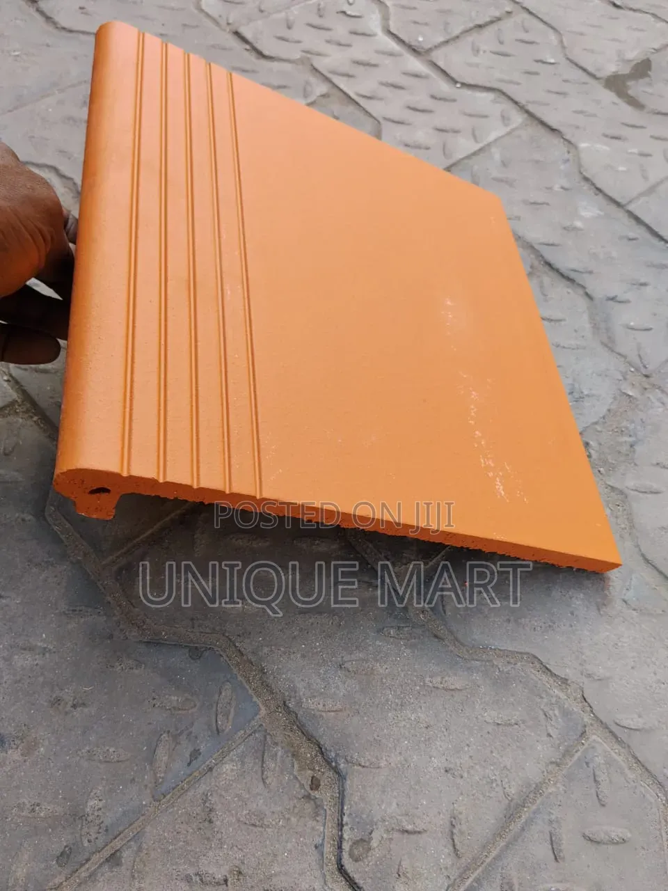 Red Vietnam Swimming Pool Anti-Slip Edge Tile, Used on Pool Edges