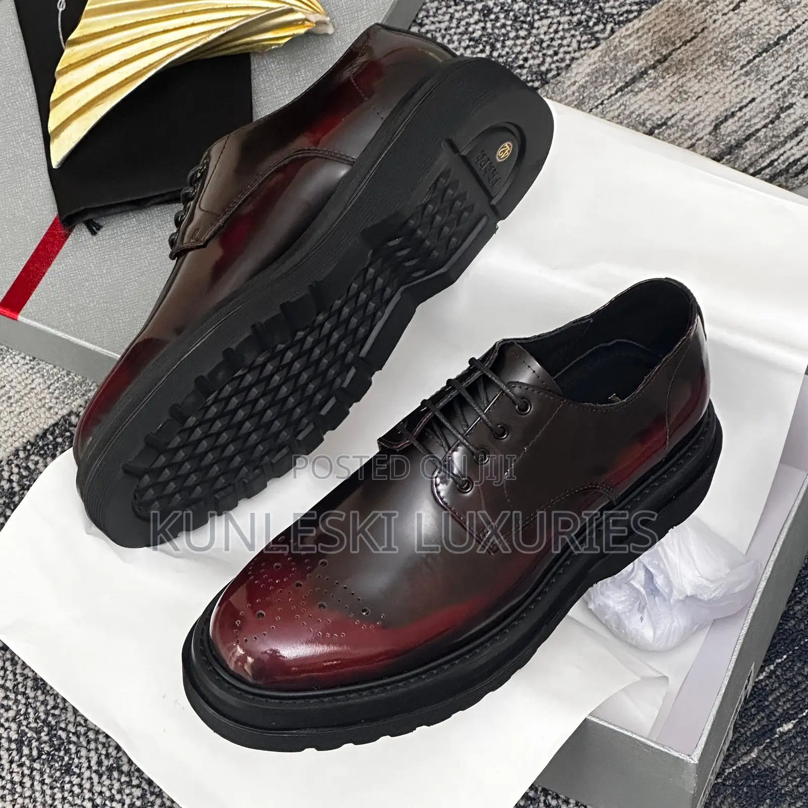 Original Prada Chunky Lace Up Shoes