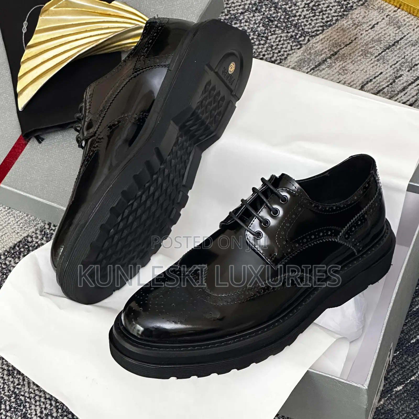 Original Prada Chunky Lace Up Shoes