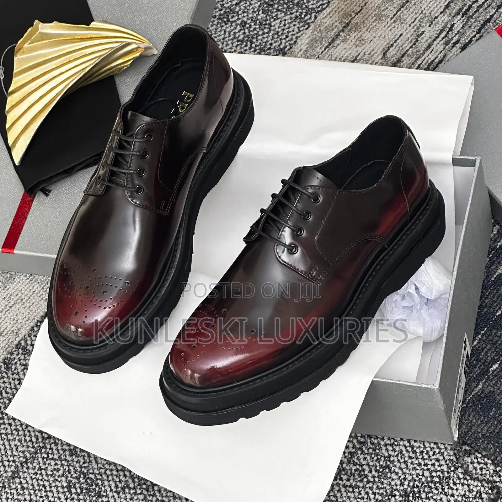 Original Prada Chunky Lace Up Shoes