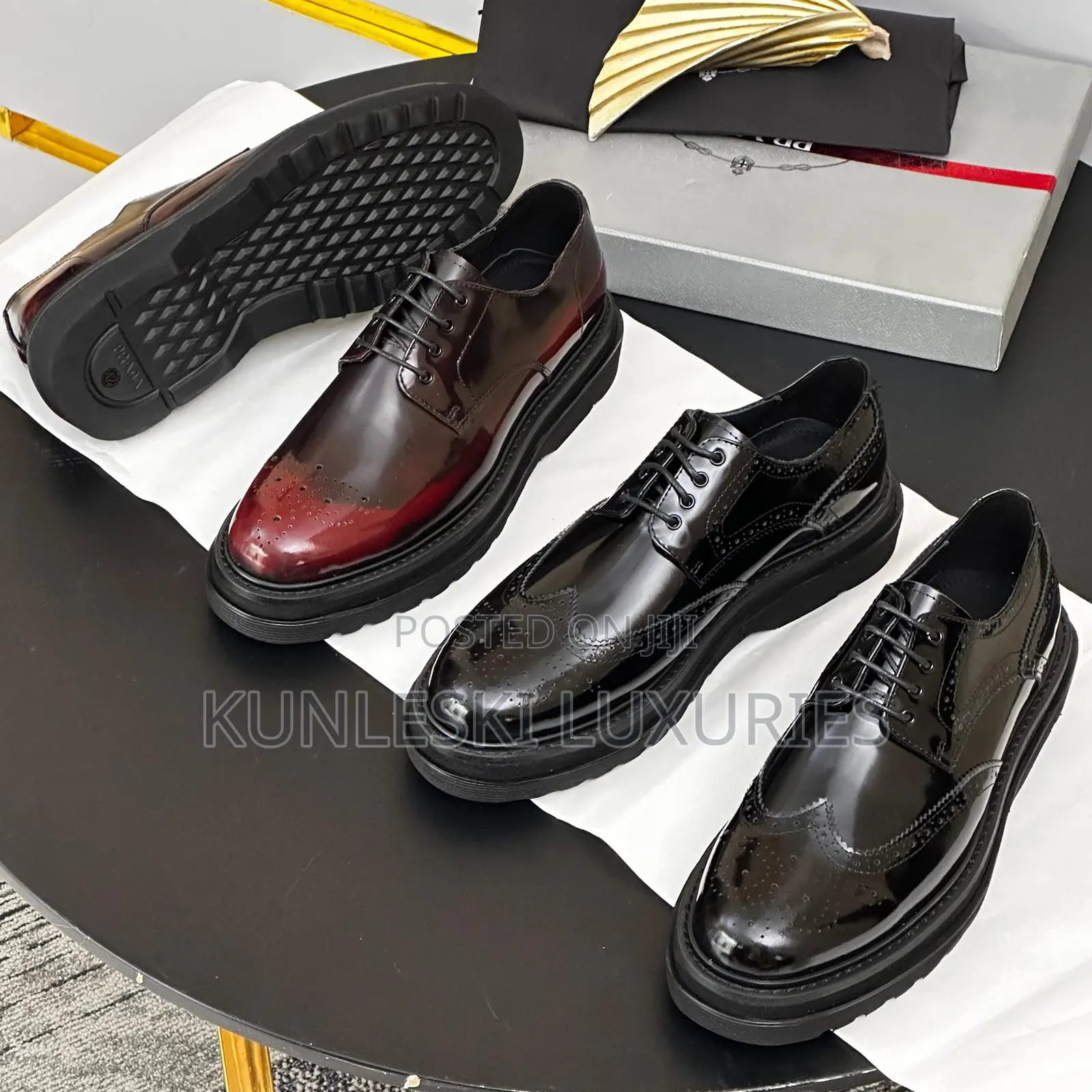 Original Prada Chunky Lace Up Shoes