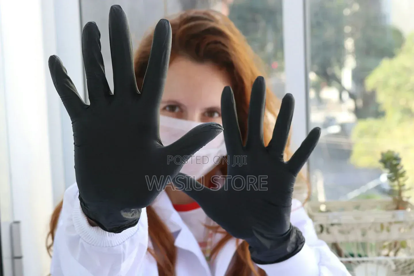 Disposable Black Vinyl/Nitrile Blend Gloves
