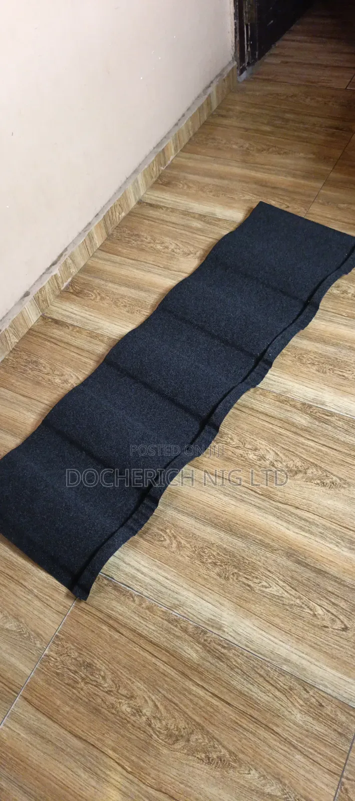 Black Roman-Style Stone-Coated Roofing Sheet