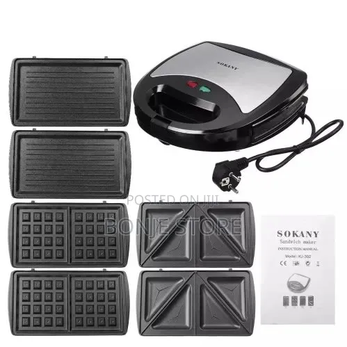 3in1 Sokany Toaster/Sandwich Maker
