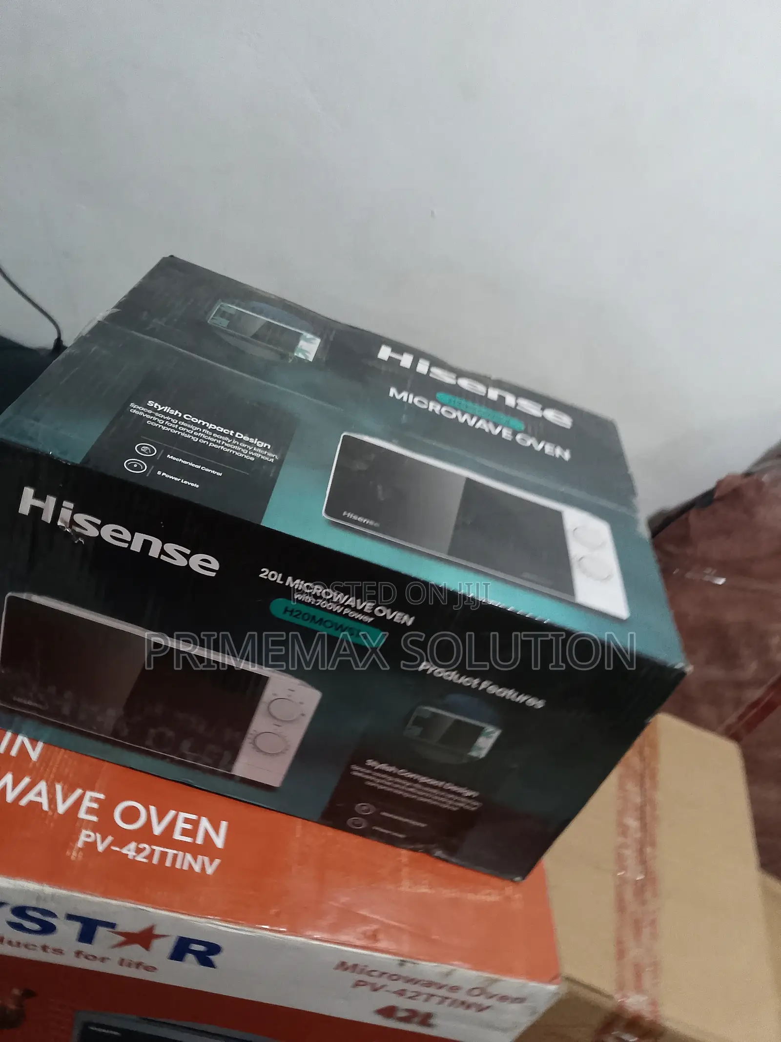 Hisense Solo Microwave Oven - White, 700w Power, Defrost Reheat