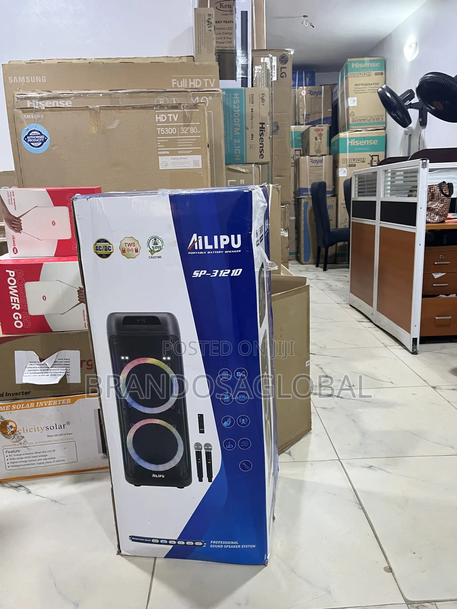 Ailipu Sp-[31210] Portable 4-in-1 Dual Speaker- Stable Performance